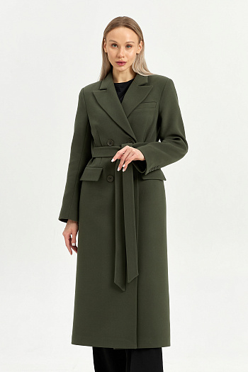 9 Пальто женское демисезонное 26895 (хаки)