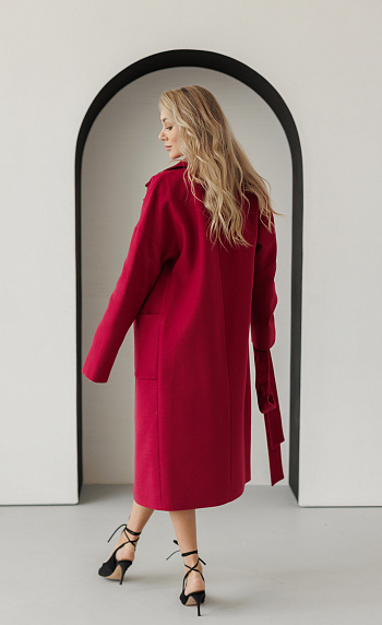 3 Пальто женское демисезонное 20550Р (вино)