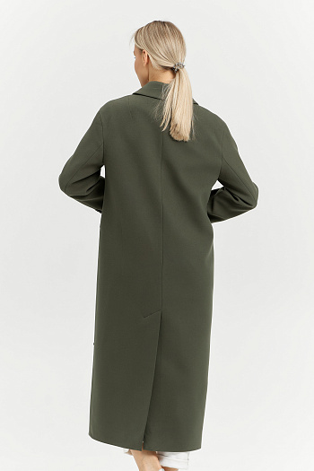 6 Пальто женское демисезонное 26102 (хаки)