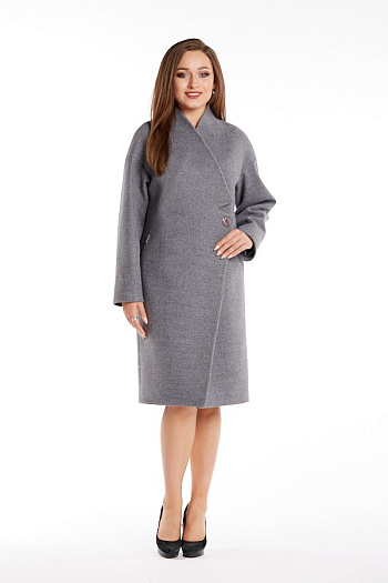 2 Пальто женское демисезонное 20300  (серый) 