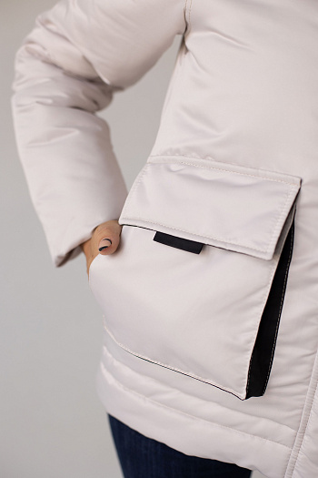 5 Куртка женская зимняя 23350 (бежевый)