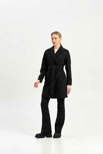 3 Пальто женское демисезонное 22970 (черный)