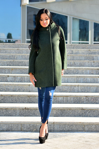 2 Пальто 19301  (изумруд) 