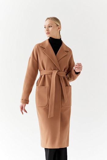 3 Пальто женское демисезонное 25550 (кэмел)
