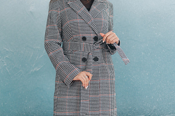 4 Пальто женское демисезонное 22420 (клетка britny)