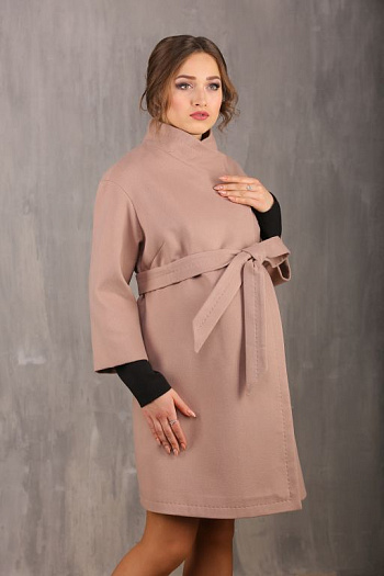 2 Пальто для беременных 18610-449  (кофе) 