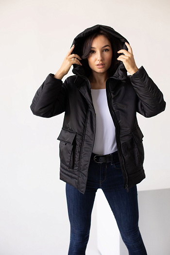 7 Куртка женская зимняя 23350 (черный )