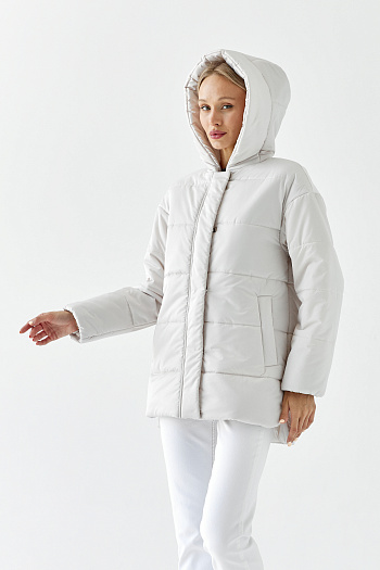 6 Куртка женская демисезонная 26060 (айвори)