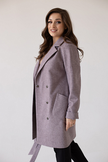 2 Пальто женское демисезонное 22400  (браун) 