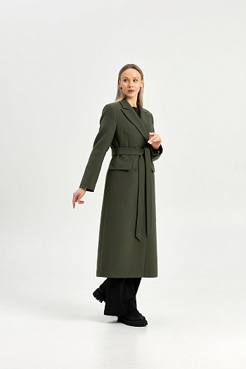 4 Пальто женское демисезонное 26895 (хаки)