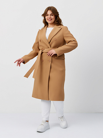 8 Пальто женское демисезонное 25775 (кэмел)
