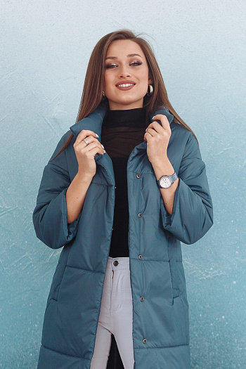 4 Куртка женская демисезонная 21680  (джинс) 