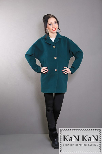 3 Пальто 16004-800  (темно-зеленый) 