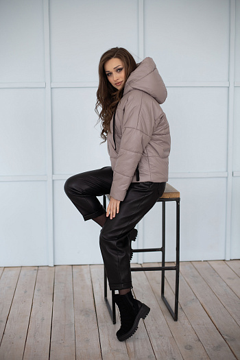 2 Куртка женская демисезонная 22690 (какао)