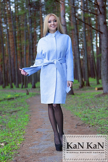 2 Летнее пальто 16-267  (голубой) 