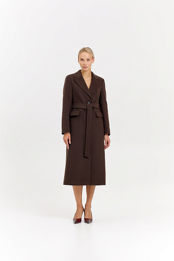 2 Пальто женское демисезонное 27210 (шоколад)