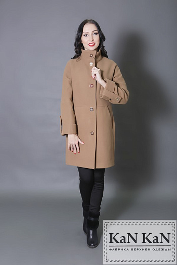 Пальто 1508-057  (бежевый) 