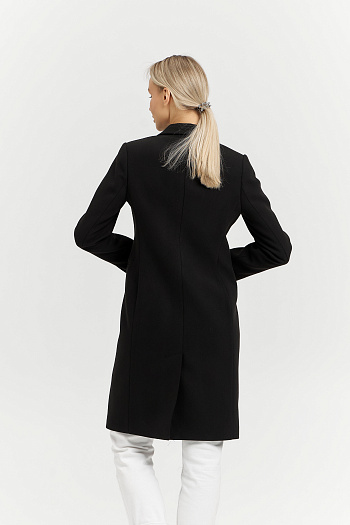 9 Пальто женское демисезонное 27420 (черный)
