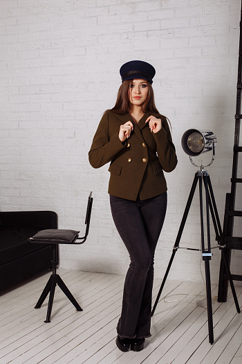 3 Пальто 20870  (хаки) 