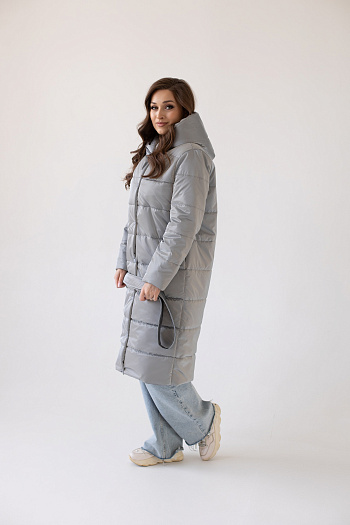 3 Куртка женская демисезонная 22910  (silver) 