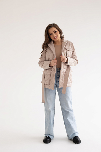 2 Куртка женская демисезонная 24230 (латте)