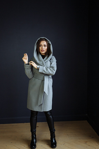 5 Пальто 18910  (серый) 