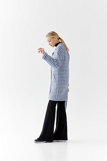 7 Пальто женское демисезонное 25990 (grey blue)