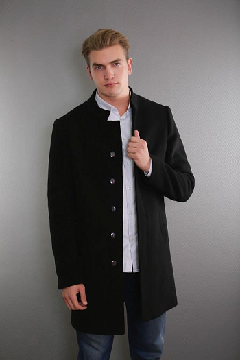 2 Пальто мужское демисезонное 1681-000 (черн.) 