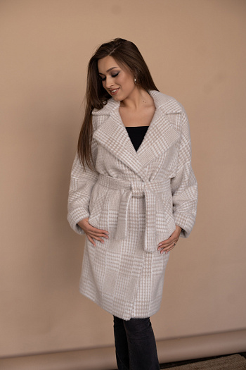 2 Пальто женское демисезонное 22480  (beige renata) 
