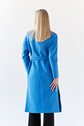 2 Пальто женское демисезонное 21820 (электрик)