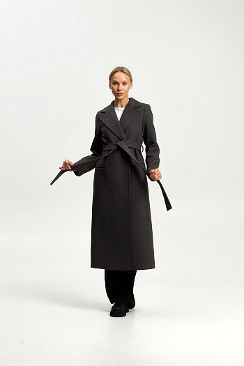 4 Пальто женское демисезонное 26770 (темно-серый)