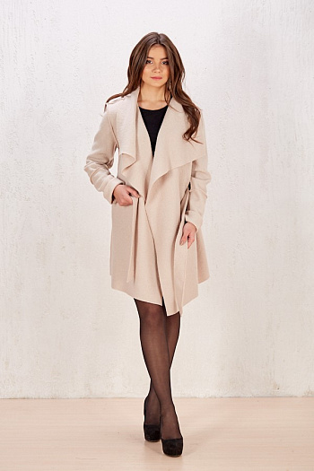 3 Пальто19112  (бежевый) 