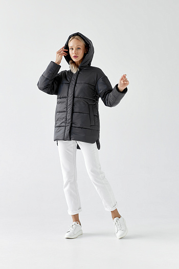 7 Куртка женская демисезонная 26060 (графит)
