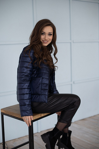 4 Куртка женская демисезонная 22680 (navy)