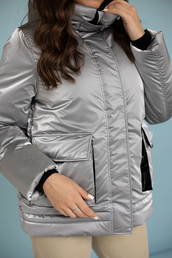 3 Куртка женская зимняя 23350 (silver)