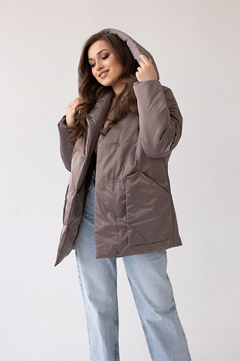 2 Куртка женская демисезонная 23260 (капучино)
