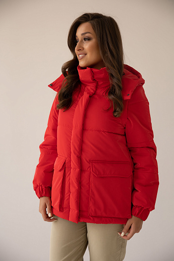 4 Куртка женская демисезонная 22670 (red)