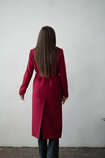3 Пальто женское демисезонное 22550  (вино) 