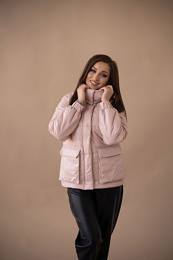 4 Куртка женская демисезонная 22670 (нежно-розовый)