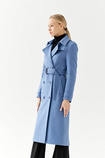 5 Пальто женское демисезонное 25797 (серо-голубой)