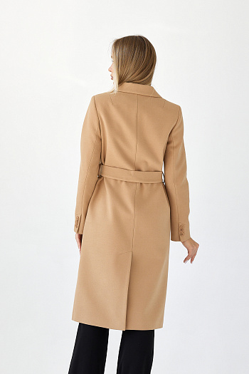 8 Пальто женское демисезонное 25415 (кэмел)