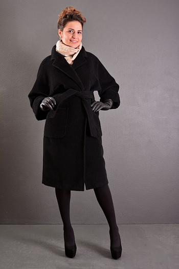 3 Пальто 15105-000  (черный) 