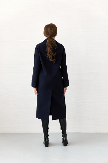 3 Пальто женское демисезонное 24710 (синий)