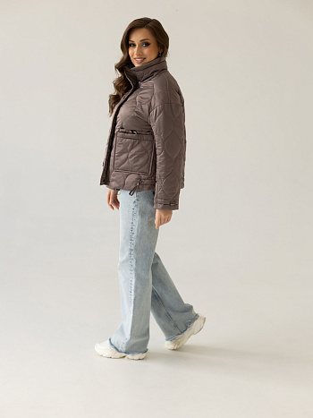 6 Куртка женская демисезонная 24835-00 (капучино)