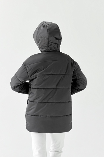 6 Куртка женская демисезонная 26060 (графит)