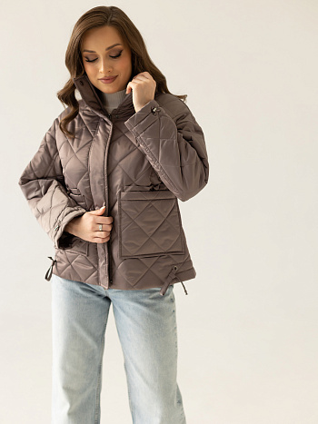 5 Куртка женская демисезонная 24835 (капучино)