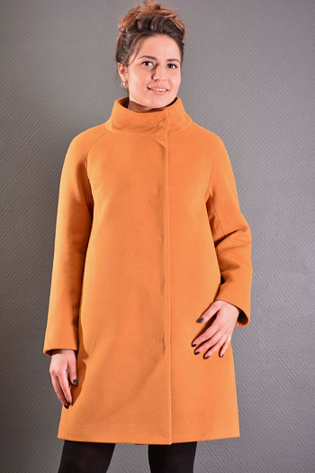 2 Пальто 15215-681Ут/к  (горчица) 