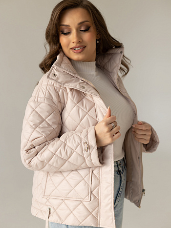 6 Куртка женская демисезонная 24835 (нежно-розовый)