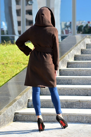 3 Пальто 18910  (шоколад) 