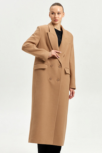 7 Пальто женское демисезонное 26830 (кэмел)